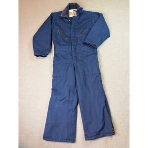 Walls Blizzard-Pruf Coveralls Youth 6 Regular Navy Blue Excellent Made in USA